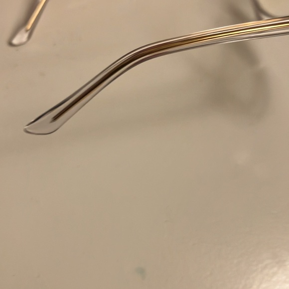 Unisex Blue light glasses. Clear and gold - Picture 4 of 9